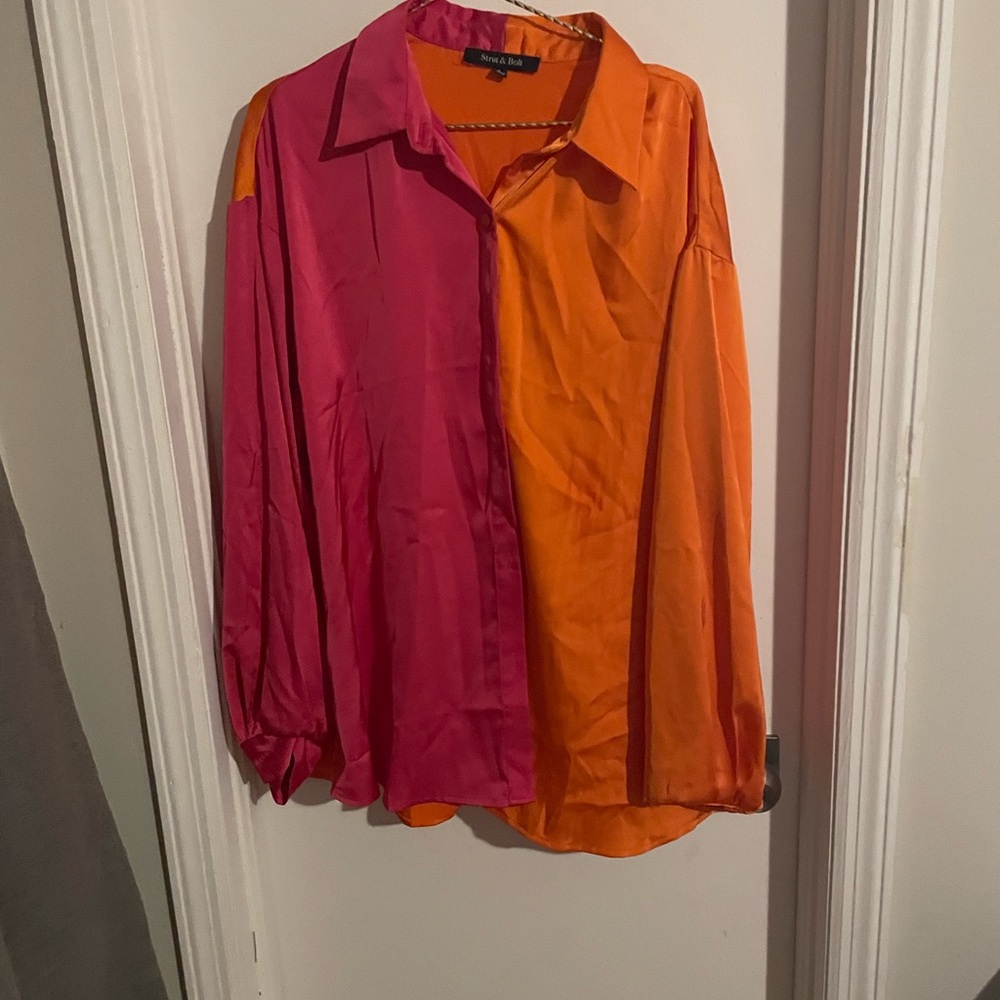 Color block blouse